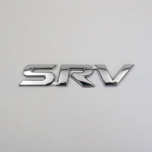 

for toyota srv emblem 3d letter chrome silver car badge logo sticker