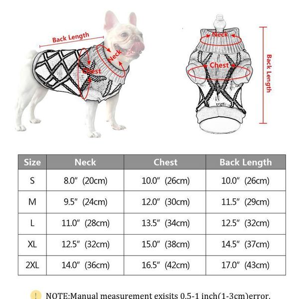 

pet winter warm jumper sweater dog puppy clothes for small medium dogs cats chihuahua ropa para per wmtvlc