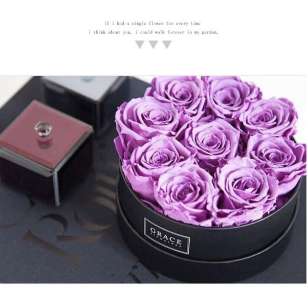 

korean round cardboard flower boxes with lid rose bucket florist gifts packaging box flowers arrangement home decor wedding deco