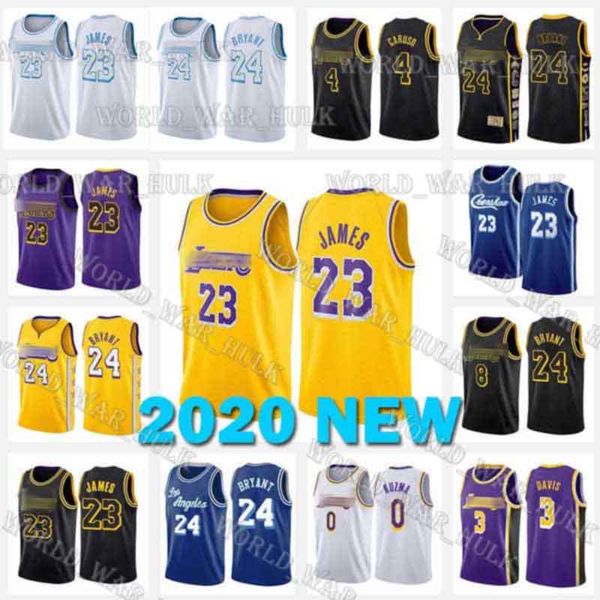 

los angeles lakers lebron 23 james jerseys 6 anthony 3 davis kyle 0 kuzma alex 4 caruso lower merion high school basketball, Black;red