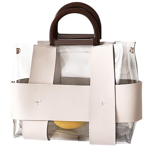 

new-women's fashion shoulder transparent pvc shoulder bag handbag wild