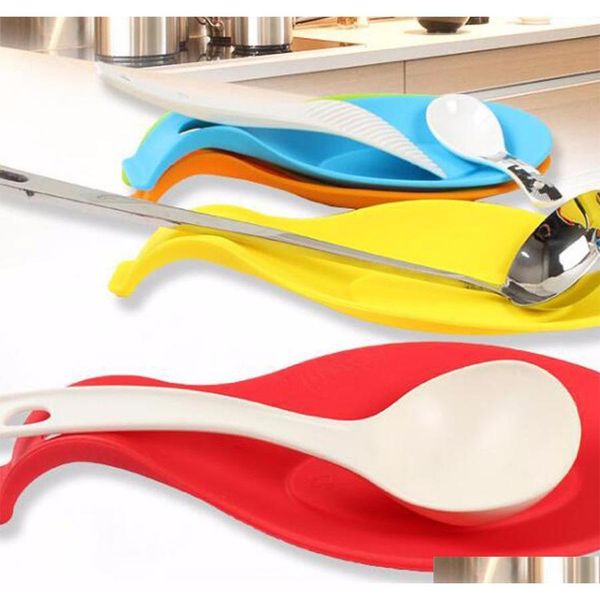 

kitchen spoon rest gadget novelty candy color kitchen tools heat resistant sile put a spoon mat insulation jllgwn jjxh