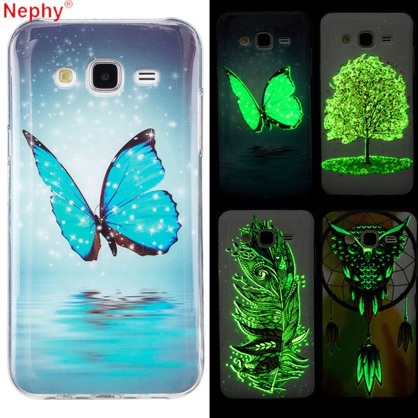 

nephy luxury 3d luminous case for samsung galaxy neo nxt j701 j5 j7 prime j3 pro 2015 silicon cell phone back cover