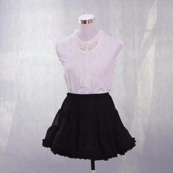 

sweet white soft five layer lolita petticoat /tutu skirt, Black