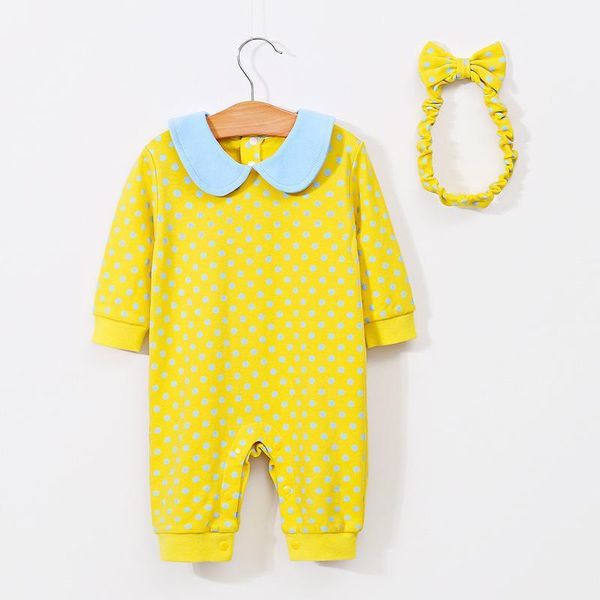 

new baby clothes girl jumpsuit cotton short-sleeved l11.191, Blue