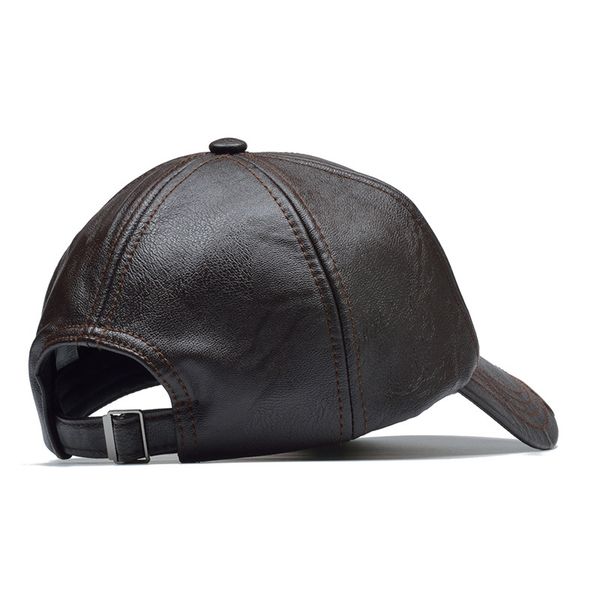 

northwood] brand autumn winter leather baseball cap men women gorras planas snapback hat bone masculino pu leather trucker cap 201021, Blue;gray