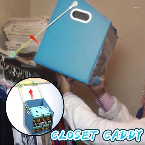 

storage boxes & bins closet caddy - ideal for portable canvas household items bags organizer clothes toys folding box1