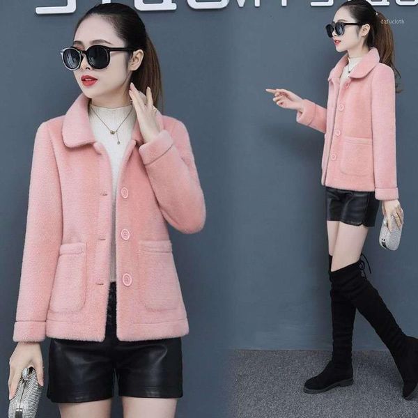 

short for women 2020 winter new and one-piece thickened small fragrant coat1, Black