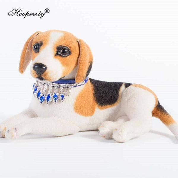 

dog collars & leashes 2021 fashion jewelry accessories adjustable rhinestone collar for small dogs diamond bling pet supplies 20e