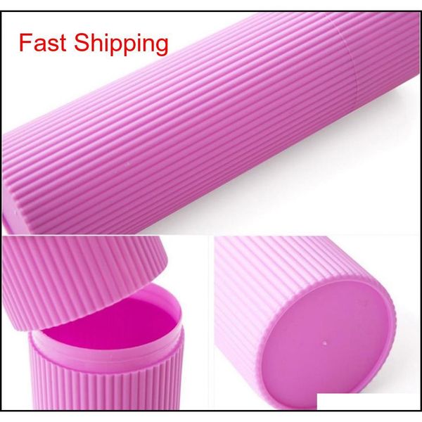 

2018 bath practical toothbrush holder anti bacteria storage box cylinder portable travel chopsticks qyljgp yh_pack