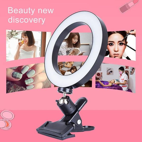 

16cm portable selfie ring light for youtube live streaming studio video lamp led dimmable pgraphy lighting with usb cable