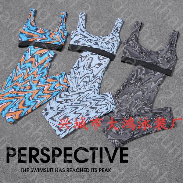 

pants sportswear swimsuit split two piece swimsuit bikini dahong swimsuit factory, White;black