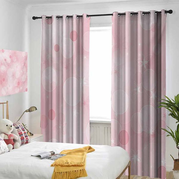 

thermal insulated room darkening window shade floral background with hazy bubbles and flower icons romantic flourishing image curtain