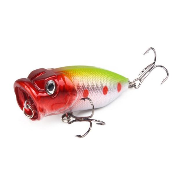 

1pcs popular 7cm 11.8g popper fishing lure hard artificial bait with 2 treble hooks fishing wobblers crankbait pes qylejh
