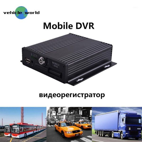 

4ch mini dvr sd mdvr 4 channel ahd car taxi bus mobile mdvr video recorder russian/english menu1, Black;white