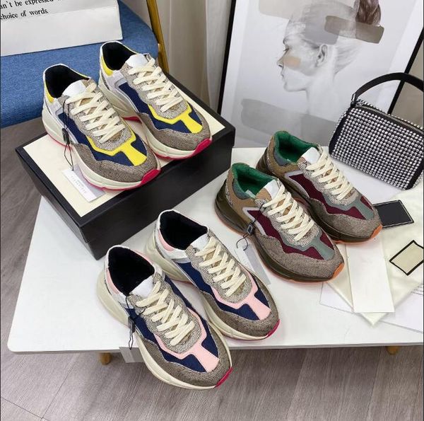 

2021 fashion's designer shoes man tiger bee blue red stripe distressed shoes leather fashion ace sneakers for women dox, Black