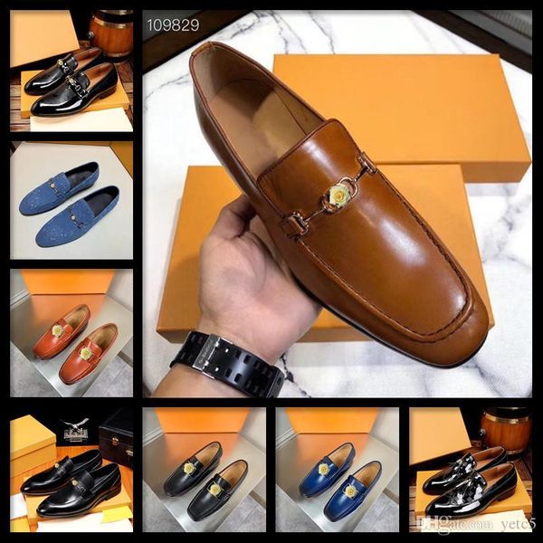 

q5 men shoes genuine leather metal buckle strap formal shoe for dress luxury style elegant male footwear 21ss 22, Black