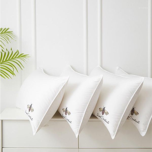 

beiyayan home cotton high low pillow soft for cervical spine to help sleep l bed pillow decorative pillows for bedroom bed1