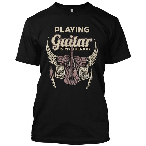 

mens t shirts fashion playing guitar is my therapy funny music t shirt graphic tee short tee shirts sport hooded sweatshirt hoodie