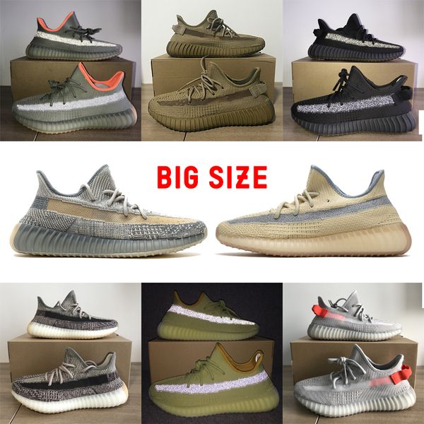 

zyon israfil earth kanye west shoes designers men women casual shoes desert sage cinder cloud white black static full reflective sneaker