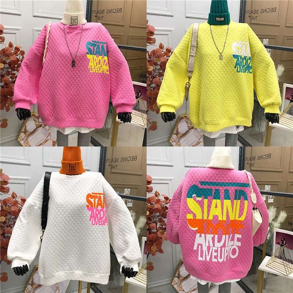 

new diamond lattice color letter design in winter 2020, Black