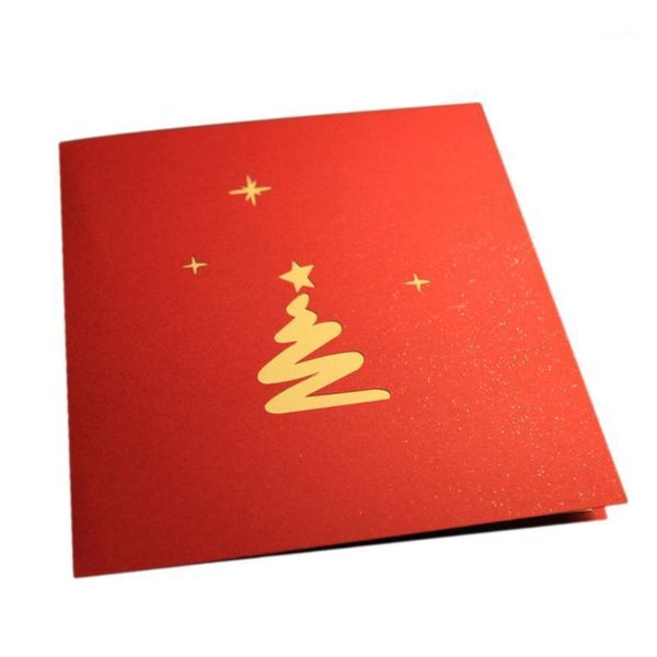 

greeting christmas cards 3d up origami stereoscopic christmas tree gift creative greeting card blessing card perfect gift1
