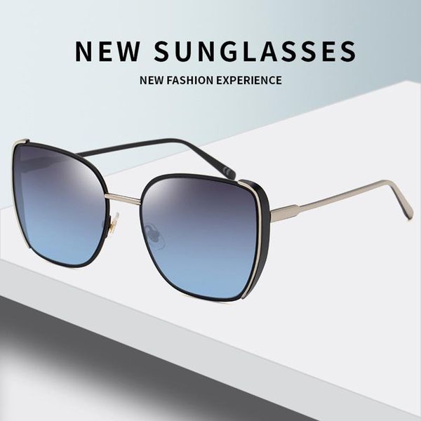 

new sunglasses women's fashion big frame korean sunglasses women's personality street p sunglasses 1271, White;black