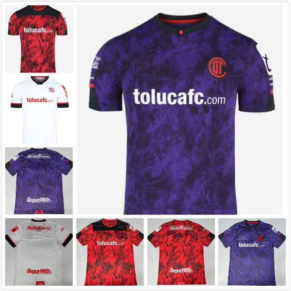 

liga mx 20-21 mexico deportivo soccer jerseys toluca home away 3rd 20 21 football shirt s-2xl, Black;yellow