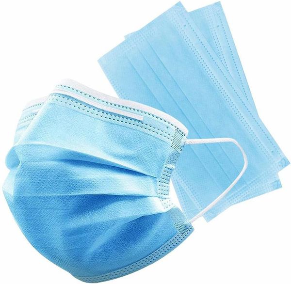 

in stock disposable face mask with elastic ear loop 3 ply breathable and comfortable for blocking dust air pollution protection pack