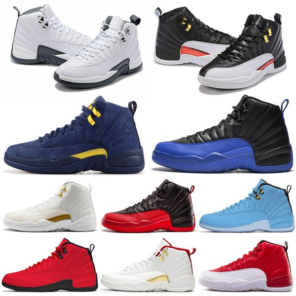 

basketball shoes ale 12 12s men shoe doernbecher fiba reverse taxi game royal french blue unc mens trainers outdoor sports sneakers 7-13, White;red