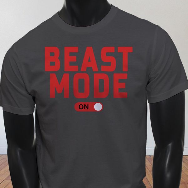 

workout gym muscle lifting beast mode on charcoal t shirt cool casual pride t shirt men fashion tshirt sport hooded sweatshirt hoodie