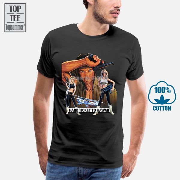 

sport hard ticket to hawaii men funny tshirt streetwear fashion t shirt homme humour tee shirt skull