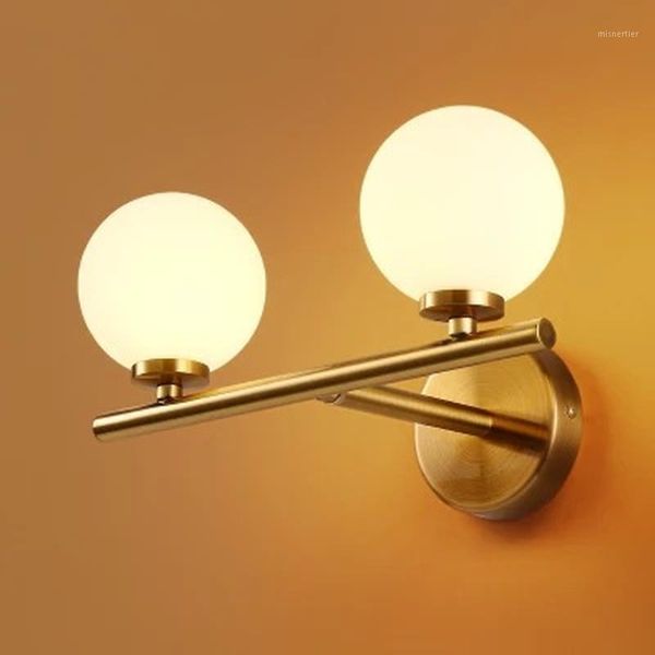 

wall lamp creative personality molecular light glass ball simple post modern living room bedroom aisle lights wf42415581