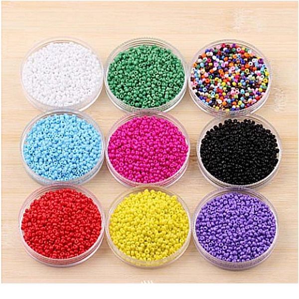 

candy color diy glass millet beads bracelet necklace jewelry accessories2mm * 1000pcs / m bbycug