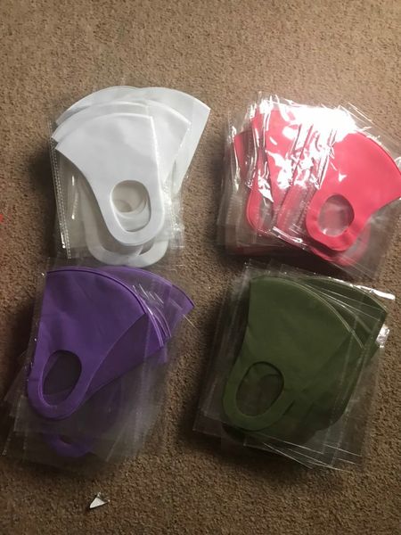 

us stock fashion face masks kids ice silk dust proof children facemask celebrity sunscreen thin breathable mouth m