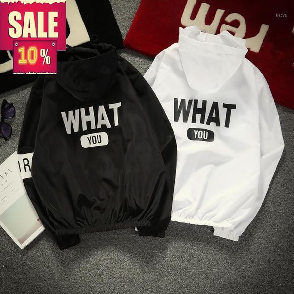 

new 2018 summer women ladies what you back letter bomber hoodie jacket long sleeve punk boyfriend coat loose fitting windbreaker1, Black;brown