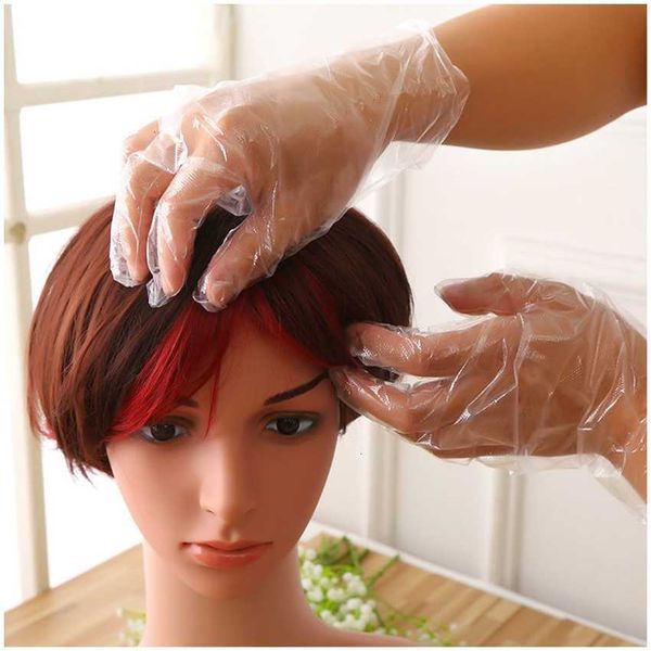 

factorywu8athickening membrane pairs 50 disposable film pe plastic food grade transparent glovesoutletdfnn