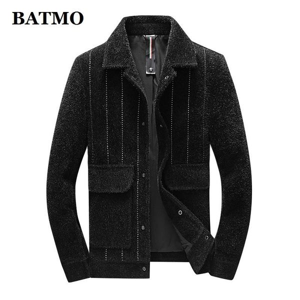 

wool striped causal jackets men winter black coat men's coats, Black;brown