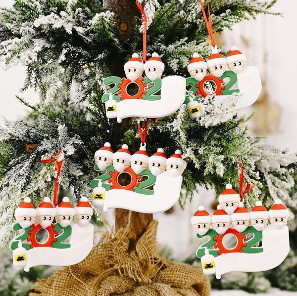 

gift quarantine decorations family personalized 2020 factory66lpparty christmas of 2 3 4 5 6 ornament xmas tree pendant