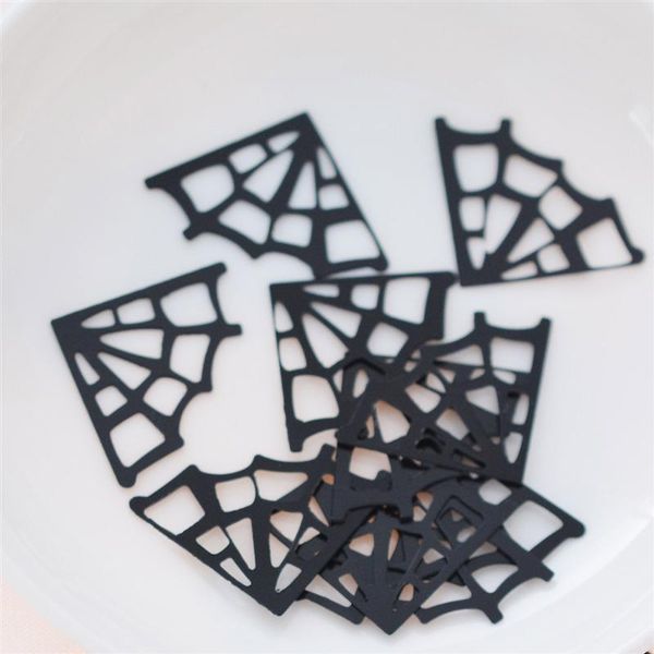 

1 пакет spooky fun творческих бумаги конфетти таблицы бросив паутина shaped конфетти для шарика выпускного вечера halloween party decor a3 j