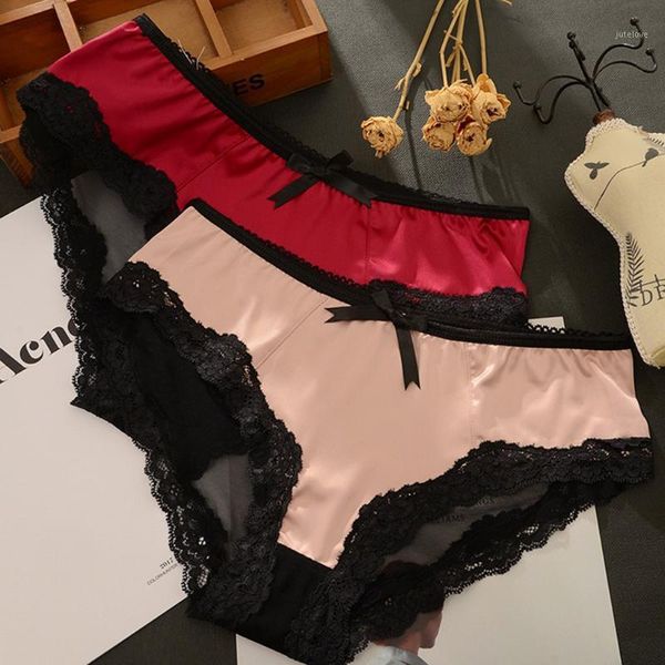 

ladies panties black see-through lace underpants women personality multi-color hollow out briefs ropa interior femenina1, Black;pink
