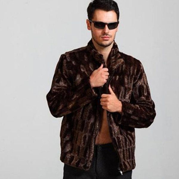 

2021 new style men's splicing coat ,faux coat , simple spell able warm and stylish/ing, Black