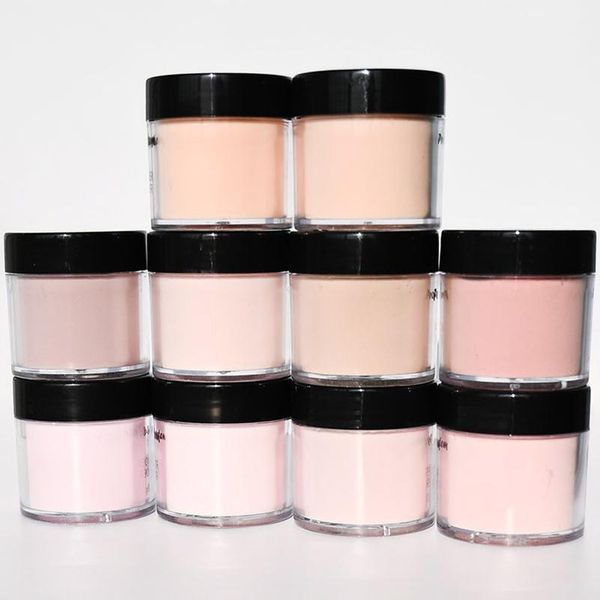 

10 bottles/set nude color nail art acrylic powder different 10 colors/kit 1oz dipping builder polymer acrylic powder bul jllcjd, Silver;gold