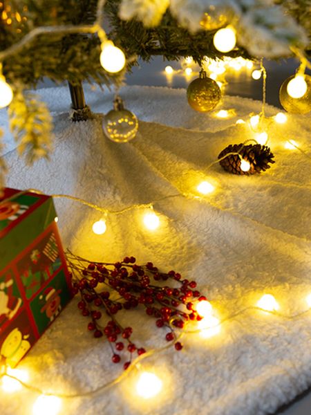 

tree father in law's christmas skirt apron hand sewn high-grade smooth carpet decoration plush round base cloth