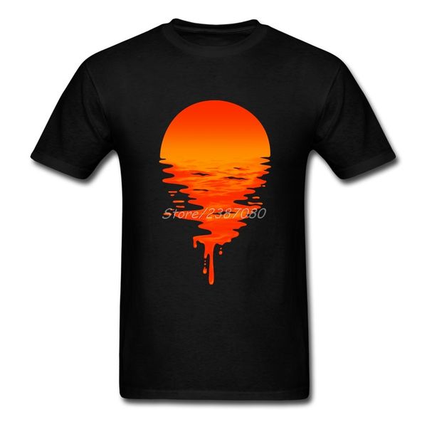 

закат футболка с коротким рукавом crewneck пользовательские бич tshirt мужчины лучшие undertale большой размер tee рубашки homme спорта толс
