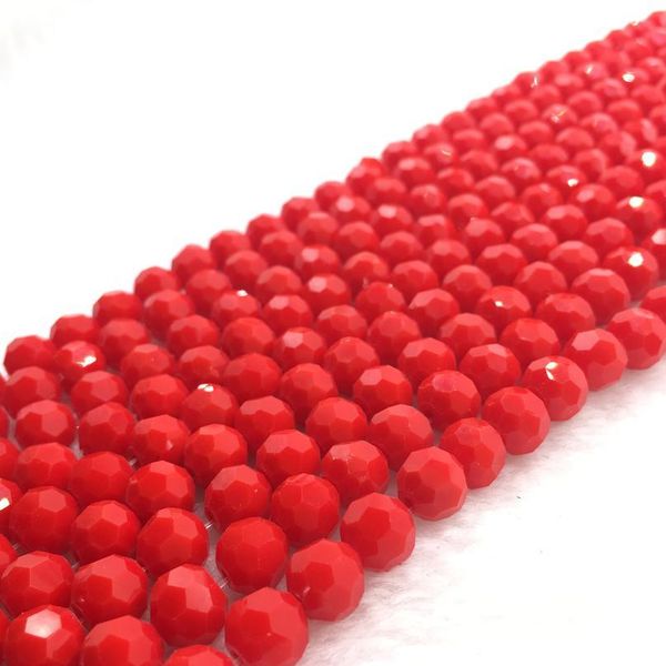 

4/6/8/10mm 32 faceted czech glass transparent faceted crystal ball beads spacer beads for jewellery making diy bracelet jllrab