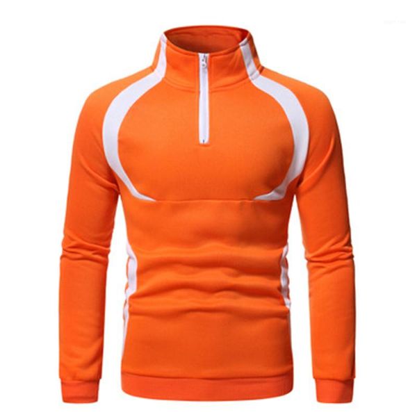 

color long sleeve pullover hoodies designer male new spring loose casual hoodies man zipper splicing sweatshirts fashion trend contrast, Black