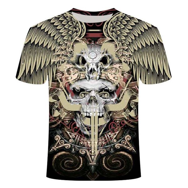 

mens skull ghost rider cool 3d skull print rock fire skull tsh 3d print shirts hentai hippie horror men clothing