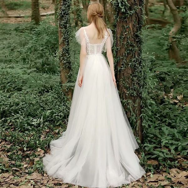 

2021 new "elegant tie bride bridal gown dressed novia robe from zipper floor" l9rm, Blue;red