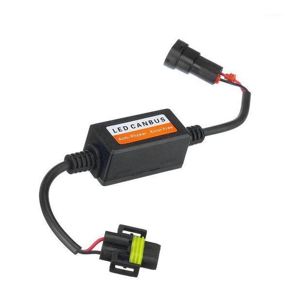 

2pcs led headlight canbus wiring kit h8 h9 h11 computer warning error emc resistor canceler decoder universal1